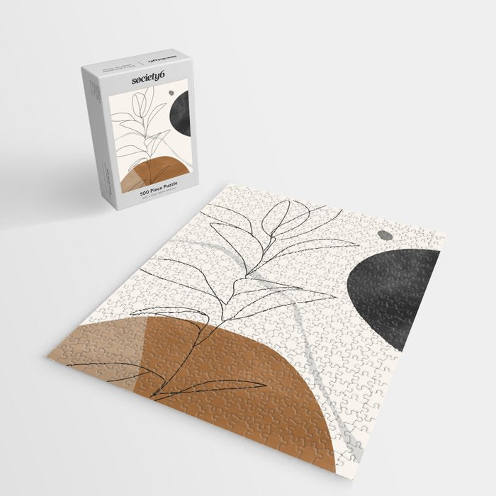 Abstract Art Minimal Plant Jigsaw Puzzle Gallery Image 2