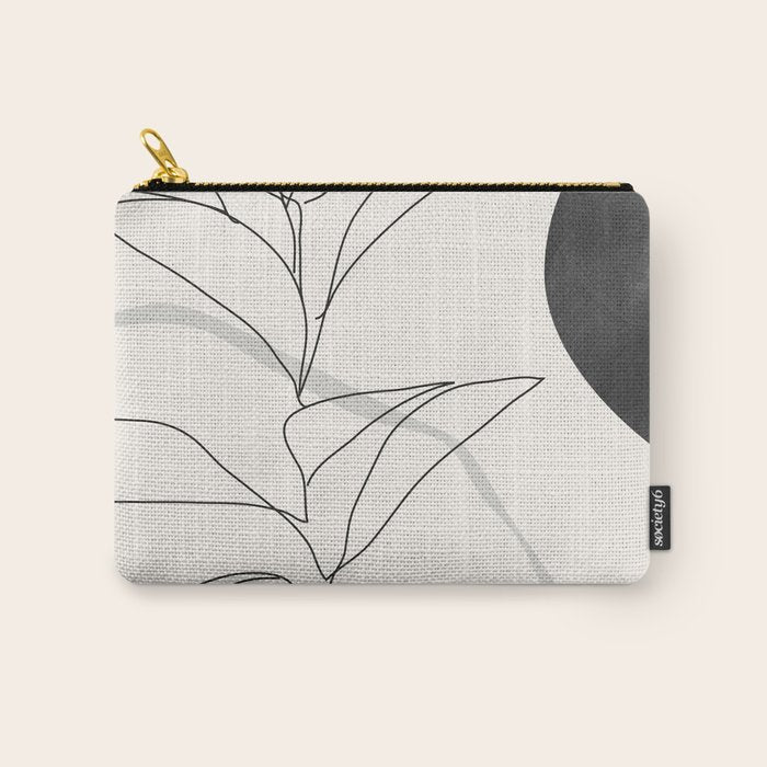 Abstract Art Minimal Plant Carry All Pouch Gallery Image 1
