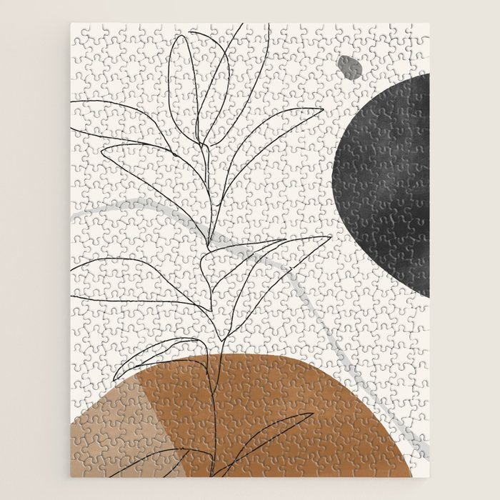Abstract Art Minimal Plant Jigsaw Puzzle Gallery Image 1