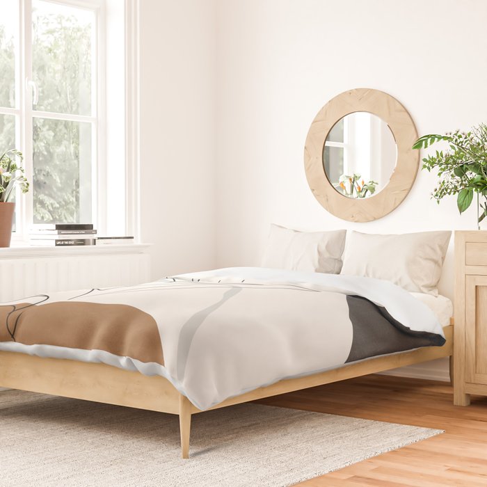 Abstract Art Minimal Plant Duvet Cover Gallery Image 2