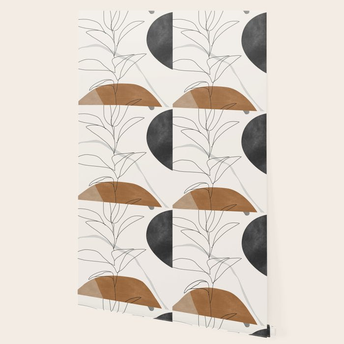 Abstract Art Minimal Plant Wallpaper Gallery Image 2