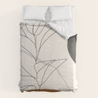 Abstract Art Minimal Plant Comforter Gallery Image 6