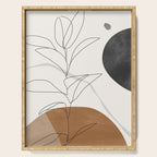 Abstract Art Minimal Plant Serving Tray Gallery Image 1