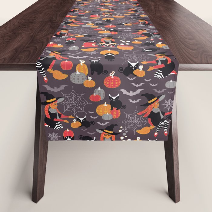 Enchanted Vintage Halloween Spell Table Runner Gallery Image 1