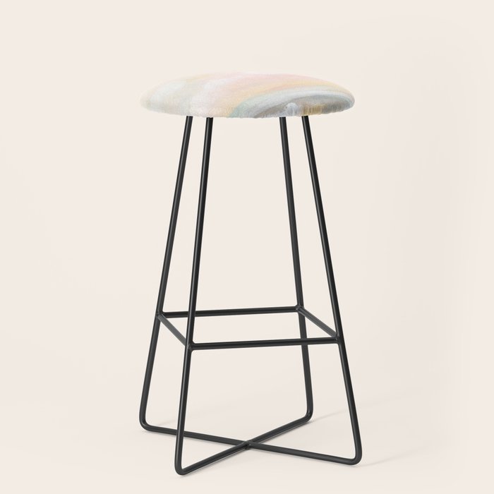 Rebirth - Pastel Ocean Seascape Stool Gallery Image 1