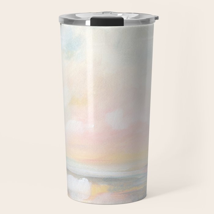 Rebirth - Pastel Ocean Seascape Travel Mug Gallery Image 1