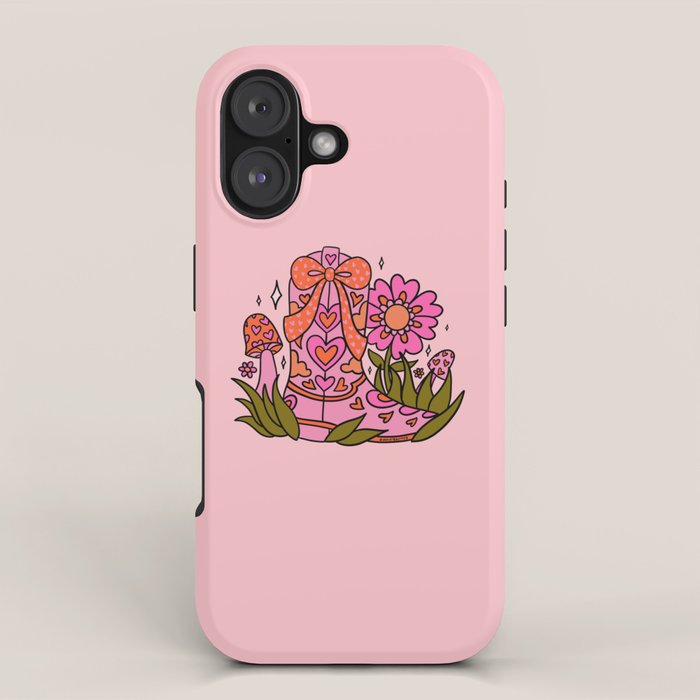 Bow Cowgirl Boot iPhone Case Gallery Image 1