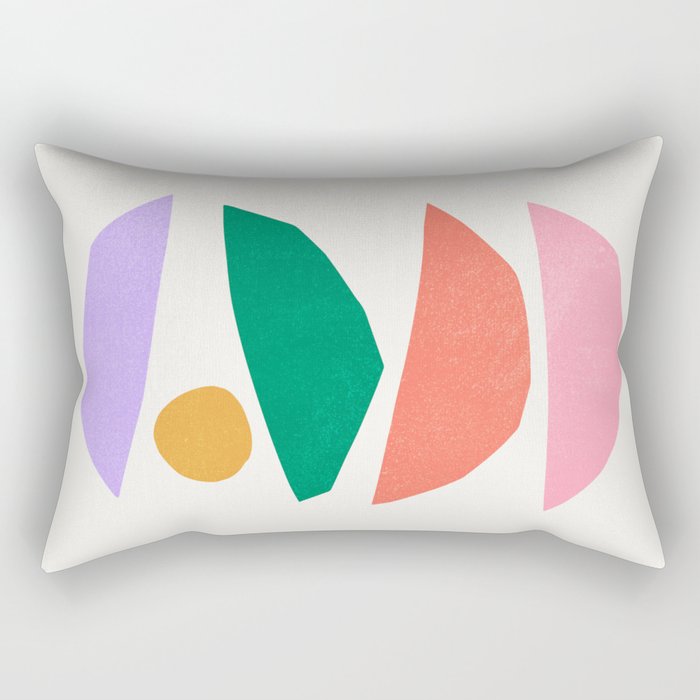 The Sundowner: Stacked Shapes 01 Rectangular Pillow Gallery Image 2