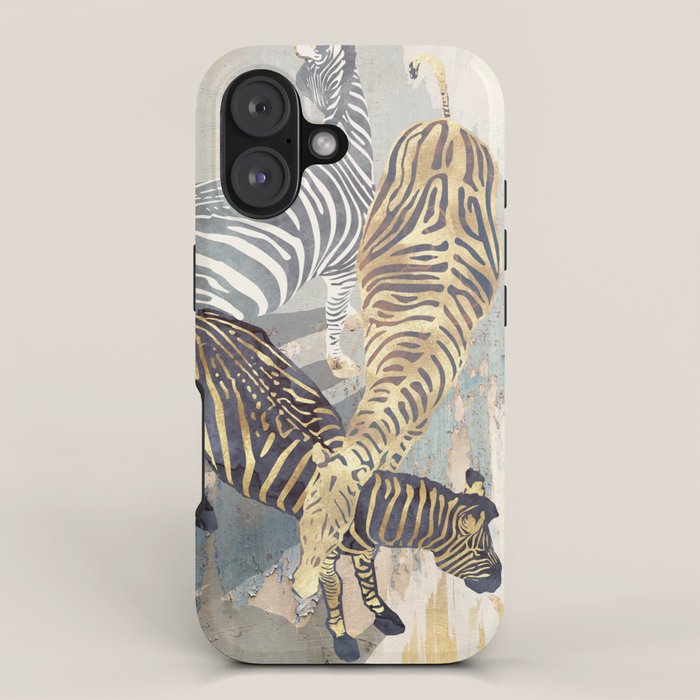 Metallic Zebras iPhone Case Gallery Image 1
