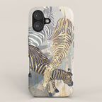 Metallic Zebras iPhone Case Gallery Image 1