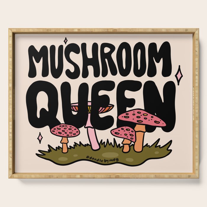 Mushroom Queen Serving Tray Gallery Image 1