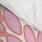 Festive, Floral Prints, Pink, Teal and Coral Comforter Gallery Image 4