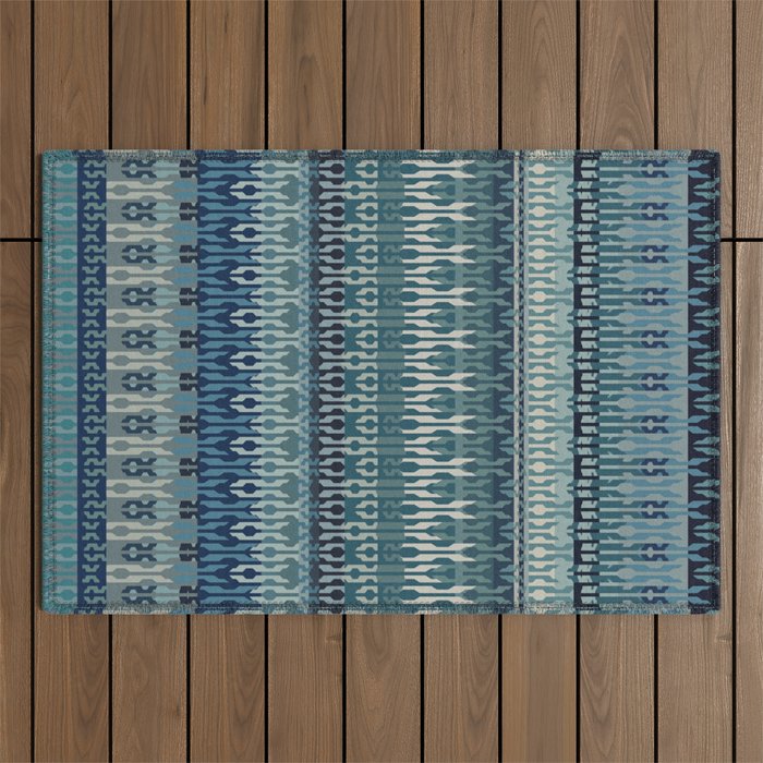 Ethnic Stripes Outdoor Rug Gallery Image 1