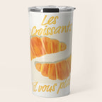 Croissants: Vintage Retro French Brunch Bakery Cafe Art Travel Mug Gallery Image 1