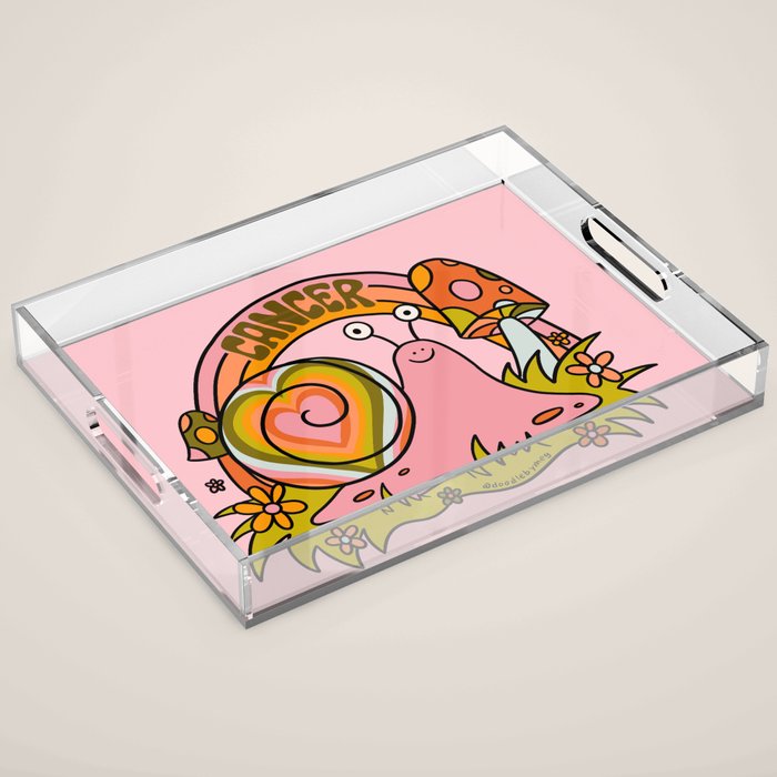 Cancer Snail Acrylic Tray Gallery Image 1