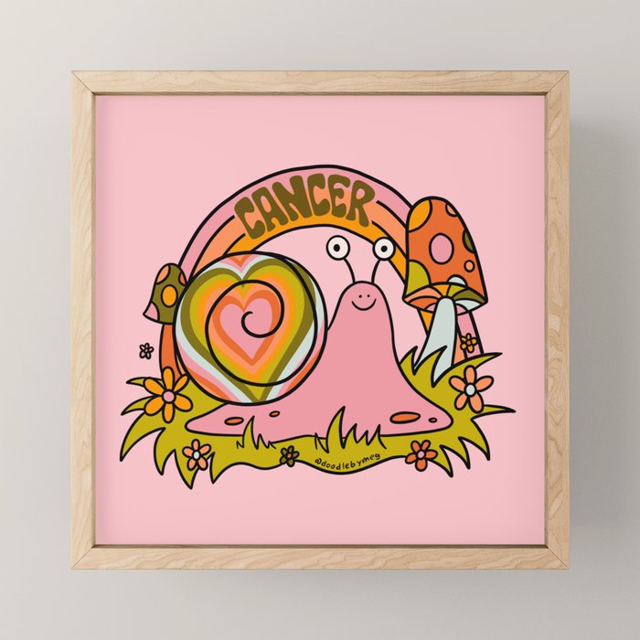 Cancer Snail Mini Art Print Gallery Image 1