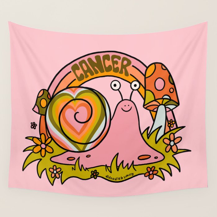 Cancer Snail Wall Tapestry Gallery Image 4