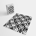 Black and white checkered love face pattern Jigsaw Puzzle Gallery Image 2