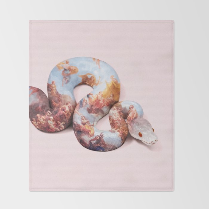SNAKE PAINT Throw Blanket Gallery Image 2