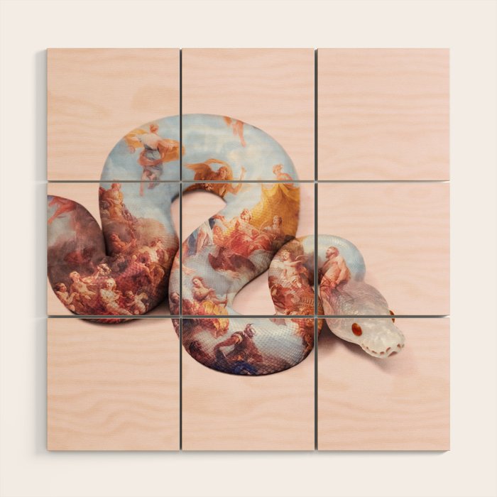 SNAKE PAINT Wood Wall Art Gallery Image 1