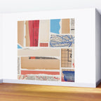 Abstract Mixed Media Collage #3 Wall Mural Gallery Image 2