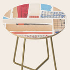 Abstract Mixed Media Collage #3 Side Table Gallery Image 2