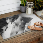 Alpine Silence - Minimalist Snowy Peak Wall Art Outdoor Rug Gallery Image 2