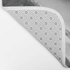 Alpine Silence - Minimalist Snowy Peak Wall Art Bath Mat Gallery Image 2