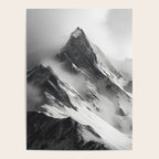 Alpine Silence - Minimalist Snowy Peak Wall Art Poster Gallery Image 4