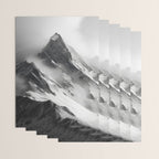 Alpine Silence - Minimalist Snowy Peak Wall Art Wrapping Paper Gallery Image 3