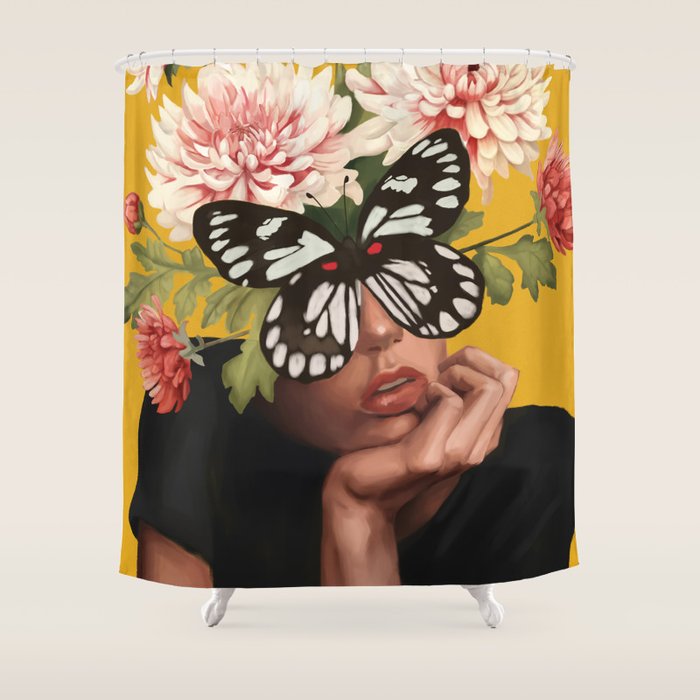 Obscured Beauty Shower Curtain Gallery Image 1