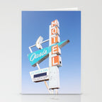 Route 66 Retro Motel Sign x Midcentury Modern Decor x Tulsa Oklahoma Photography Stationery Card Gallery Image 2
