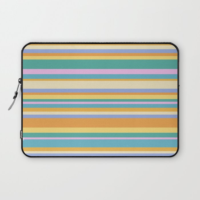 Classic Stripes XXIV - 90s Summer Laptop Sleeve Gallery Image 1
