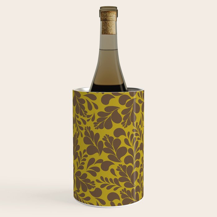 Vintage Floral Splash Pattern Wine Chiller Gallery Image 1