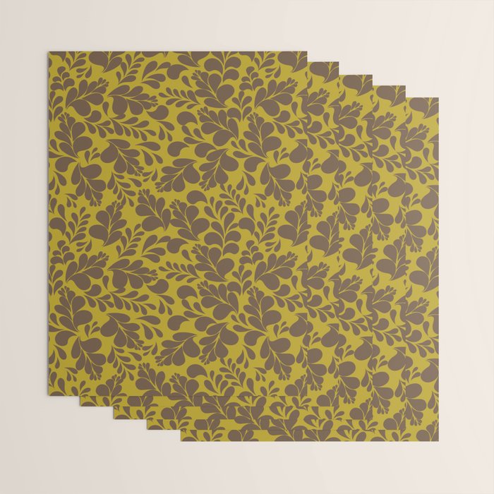 Vintage Floral Splash Pattern Wrapping Paper Gallery Image 3