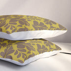Vintage Floral Splash Pattern Pillow Sham Gallery Image 3