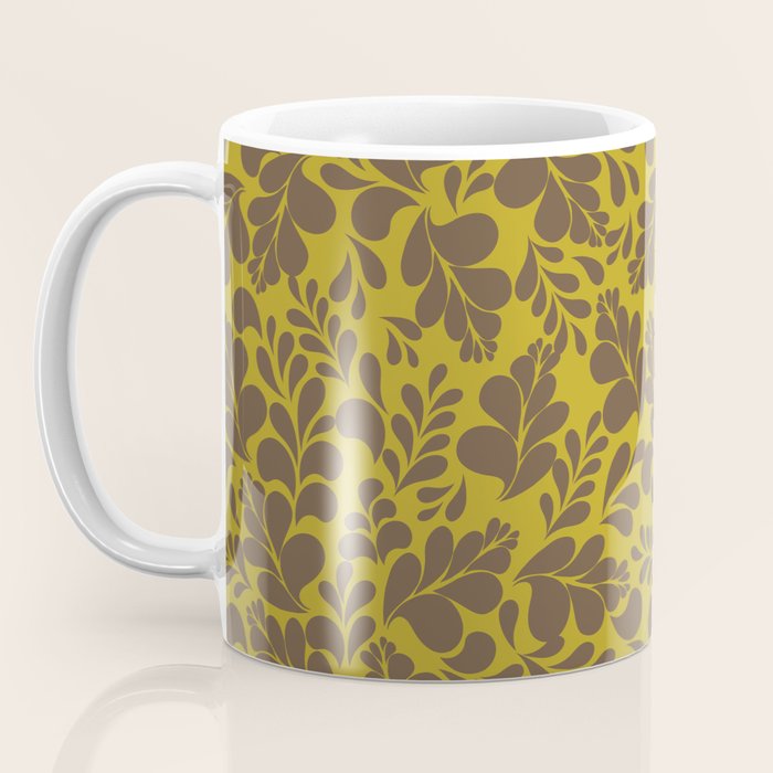 Vintage Floral Splash Pattern Coffee Mug Gallery Image 3