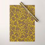 Vintage Floral Splash Pattern Wrapping Paper Gallery Image 1