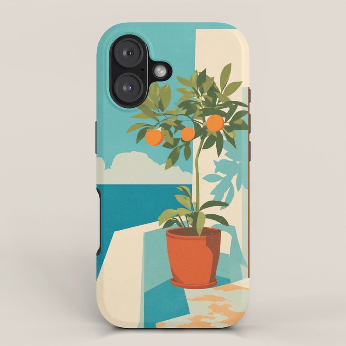 Mediterranean Balcony Orange Tree iPhone Case Gallery Image 1