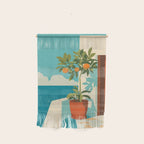 Mediterranean Balcony Orange Tree Wall Hanging Gallery Image 1