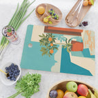 Mediterranean Balcony Orange Tree Cutting Board Gallery Image 2
