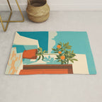 Mediterranean Balcony Orange Tree Rug Gallery Image 1