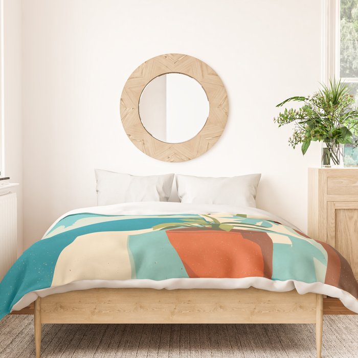 Mediterranean Balcony Orange Tree Duvet Cover Gallery Image 3