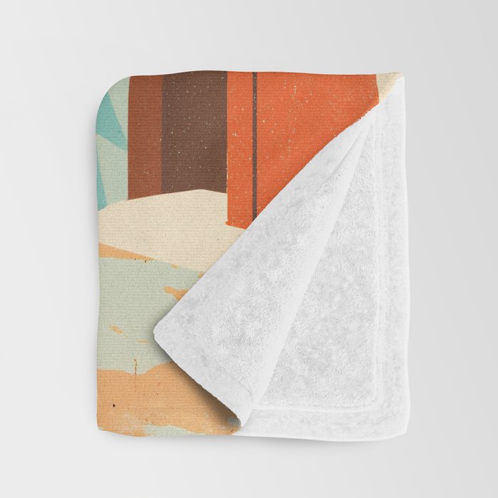 Mediterranean Balcony Orange Tree Throw Blanket Gallery Image 3