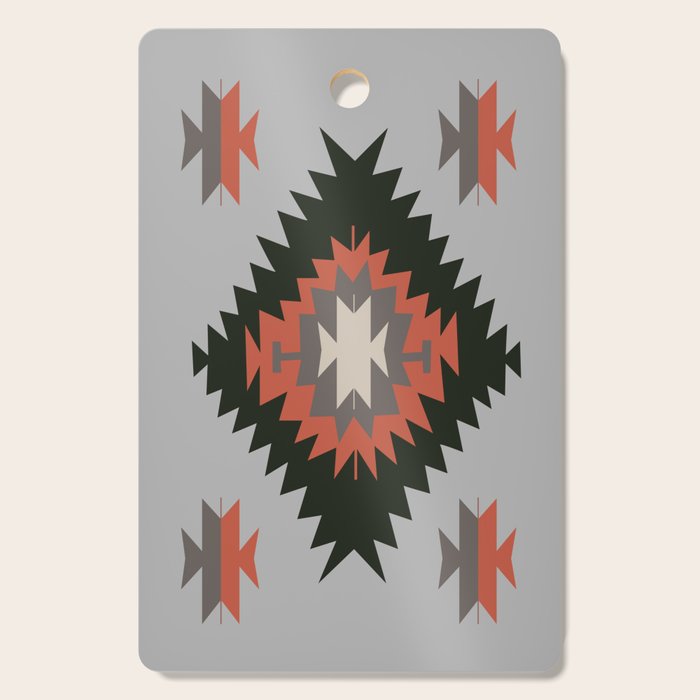 New Mexico Southwest Santa Fe Tribal Indian Pattern Cutting Board Gallery Image 1
