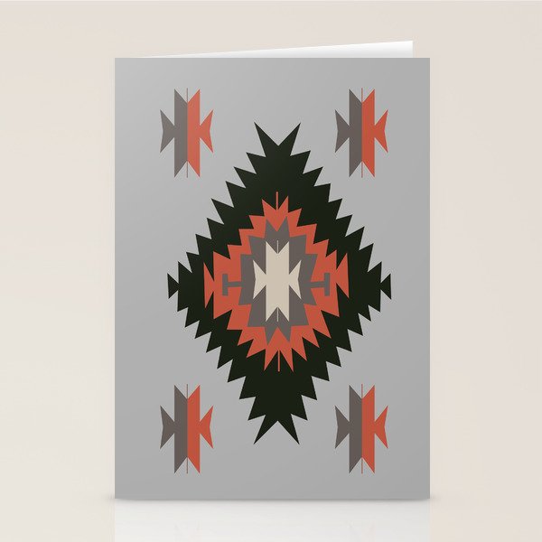New Mexico Southwest Santa Fe Tribal Indian Pattern Stationery Card Gallery Image 2