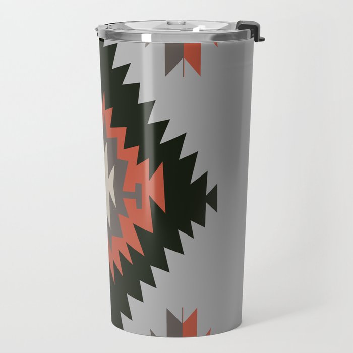 New Mexico Southwest Santa Fe Tribal Indian Pattern Travel Mug Gallery Image 2