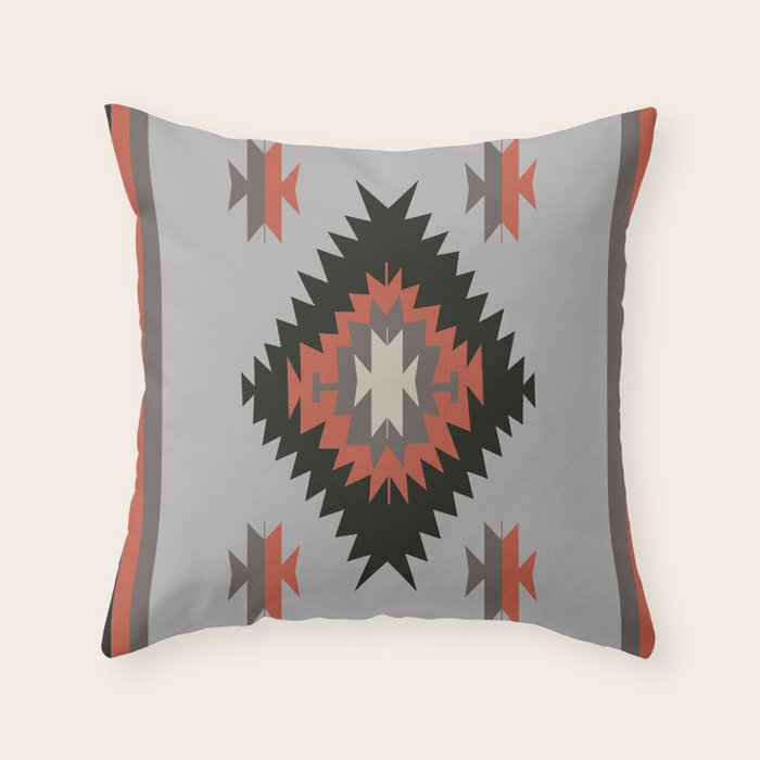 New Mexico Southwest Santa Fe Tribal Indian Pattern Throw Pillow Gallery Image 6