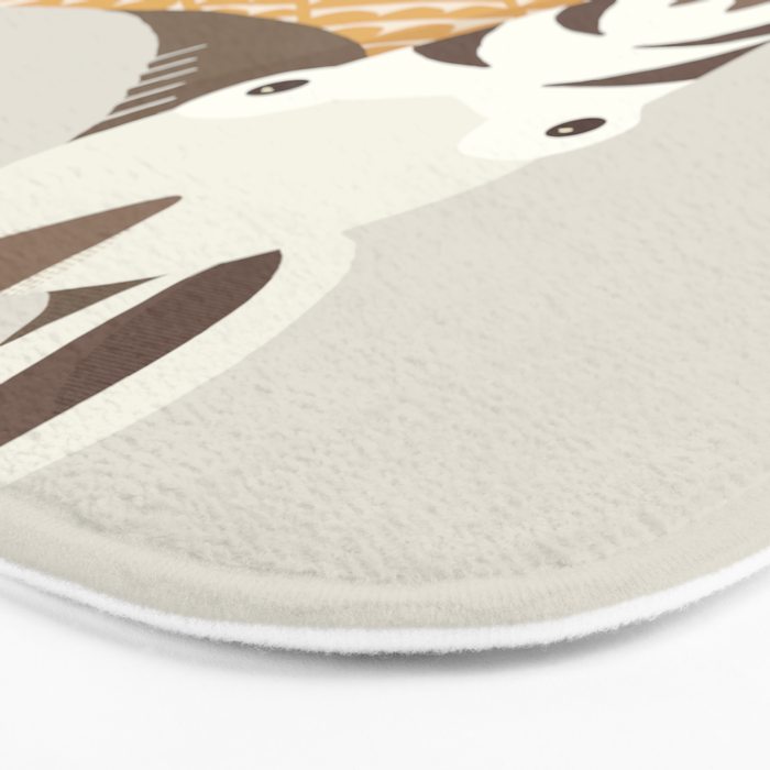 Whimsical Zebra Bath Mat Gallery Image 3