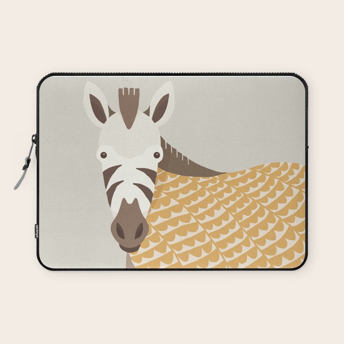 Whimsical Zebra Laptop Sleeve Gallery Image 1